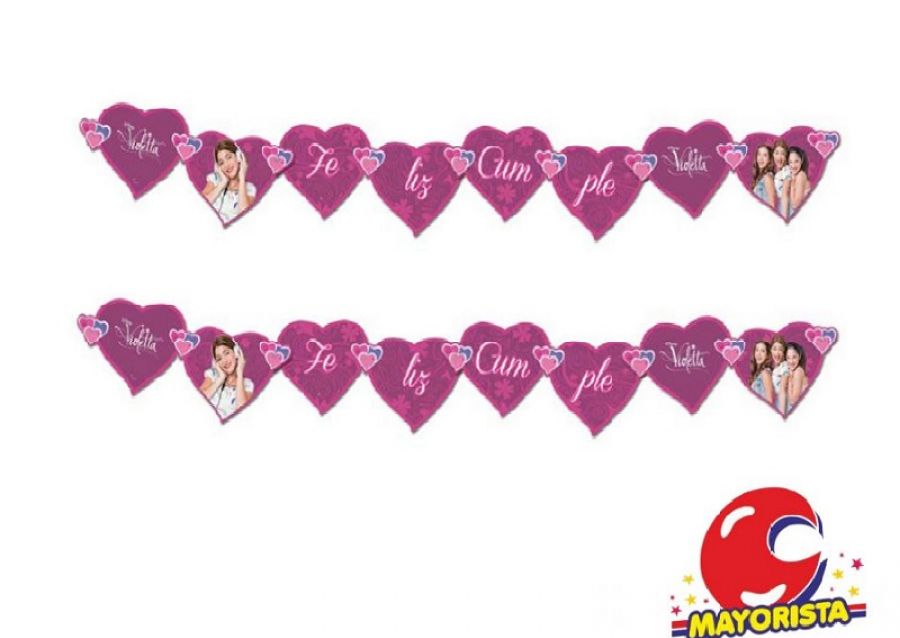 BANDERIN TROQUELADO X 1 VIOLETTA (23104) - OTERO